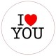 518433R Disc vafa I love you D20cm